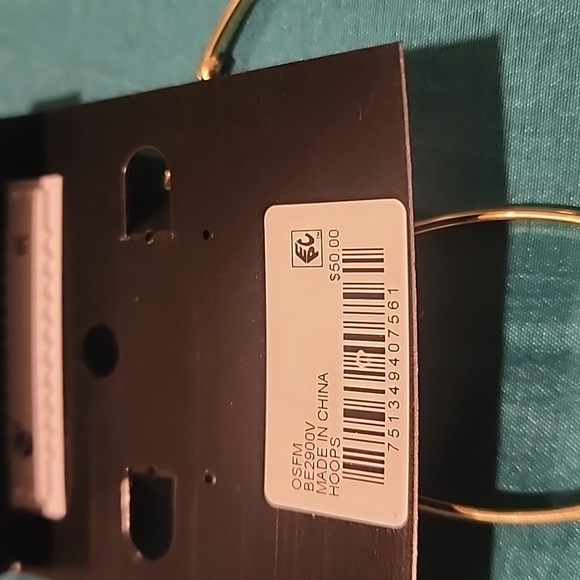 Belk Silverworks Gold hoops - Picture 2 of 4